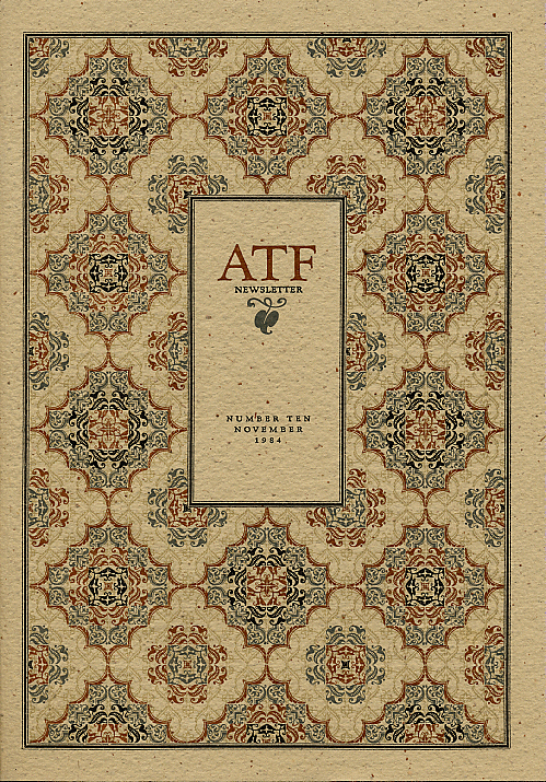 ATF AMERICAN TYPECASTING FELLOWHSHIP NEWSLETTER