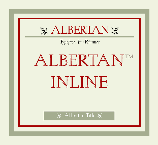 Albertan Inline Font