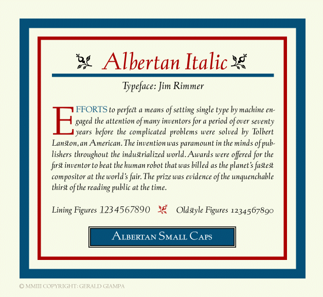Albertan Italic