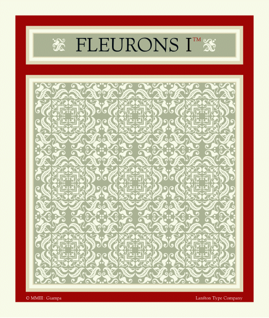 PRINTER'S FLEURONS