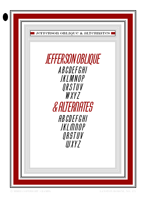 Jefferson Gothic Oblique