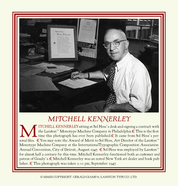 KENNERLEY OLDSTYLE FONT