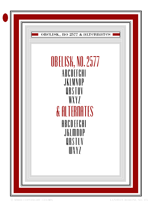 OBELISK SAN SERIF