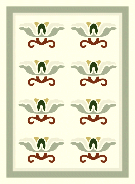 MULTI-COLOURED FLEURONS